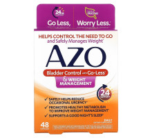 Azo, Bladder Control with Go-Less & Weight Management, 48 Capsules