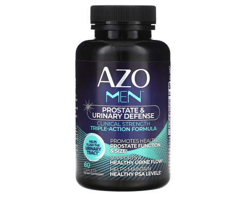 Azo, Men, Prostrate & Urinary Defense, 60 Caplets Azo, Men, Prostrate & Urinary Defense, 60 Caplets