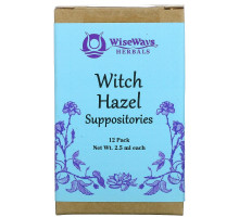 WiseWays Herbals LLC Свечи с гамамелисом 12 шт 25 мл каждая
