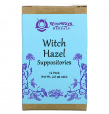 WiseWays Herbals LLC Свечи с гамамелисом 12 шт 25 мл каждая