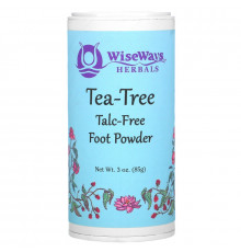 WiseWays Herbals LLC Порошок чайного дерева для ног 3 унции (85 г)
