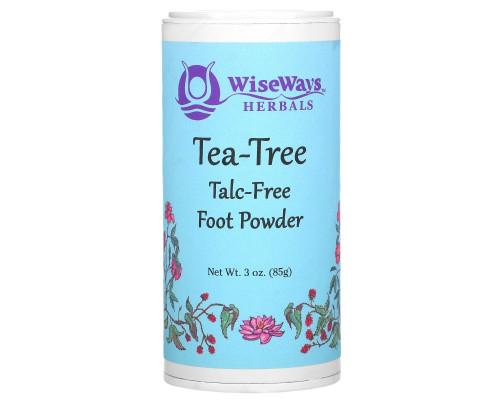WiseWays Herbals LLC Порошок чайного дерева для ног 3 унции (85 г) WiseWays Herbals LLC Порошок чайного дерева для ног 3 унции (85 г)