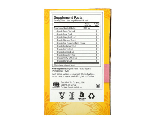 Yogi Tea, Skin DeTox, успокаивающая роза и гибискус, 16 чайных пакетиков, 112 унц. (32 г)