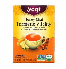 Yogi Tea, Honey Chai, Turmeric Vitality, 16 Tea Bags,  1.12 oz (32 g)