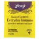 Травяные сборы и чаи Yogi Tea, Everyday Immune, чай для поддержки иммунитета со вкусом сладкого лимона, без кофеина, 16 чайных пакетиков по 32 г (1,12 унции)