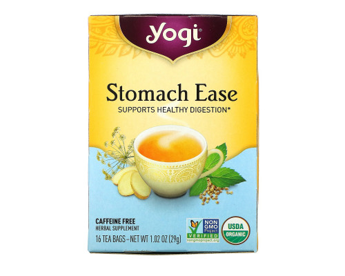 Yogi Tea, Улучшение пищеварения, без кофеина, 16 пакетиков, 1,02 унции (29 г) Yogi Tea, Улучшение пищеварения, без кофеина, 16 пакетиков, 1,02 унции (29 г)
