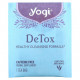 Травяные сборы и чаи Yogi Tea, Detox, без кофеина, 16 чайных пакетиков, 29 г (1,02 унции)