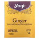 Травяные сборы и чаи Yogi Tea, Органический имбирь, 16 чайных пакетиков, 32 г (1,12 унции)