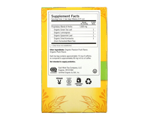 Yogi Tea, Зеленый чай с комбучей (чайным грибом), 16 чайных пакетиков, 1.12 унций (32 г) Yogi Tea, Зеленый чай с комбучей (чайным грибом), 16 чайных пакетиков, 1.12 унций (32 г)