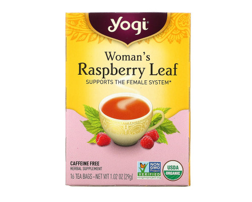 Yogi Tea, Лист малины для женщин, без кофеина, 16 чайных пакетиков, 1,02 унции (29 г) Yogi Tea, Лист малины для женщин, без кофеина, 16 чайных пакетиков, 1,02 унции (29 г)