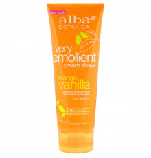 Alba Botanica Натуральный смягчающий крем для бритья Манго и ваниль 8 унций (227 г)