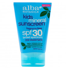 Alba Botanica Very Emollient Sunscreen Kids SPF 30 4 oz (113 g)