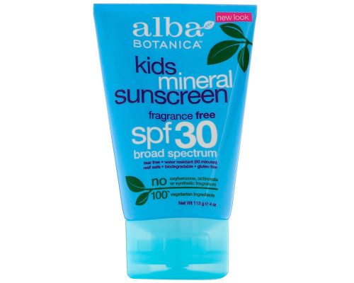 Alba Botanica Very Emollient Sunscreen Kids SPF 30 4 oz (113 g) Alba Botanica Very Emollient Sunscreen Kids SPF 30 4 oz (113 g)
