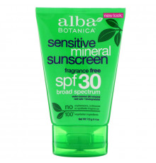 Alba Botanica Натуральное очень мягкое солнцезащитное средство без запаха SPF 30 4 унции (113 г)