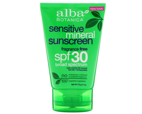 Alba Botanica Натуральное очень мягкое солнцезащитное средство без запаха SPF 30 4 унции (113 г) Alba Botanica Натуральное очень мягкое солнцезащитное средство без запаха SPF 30 4 унции (113 г)
