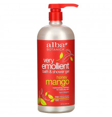 Alba Botanica Natural Very Emollient Bath & Shower Gel Honey Mango 32 fl oz (946 ml)