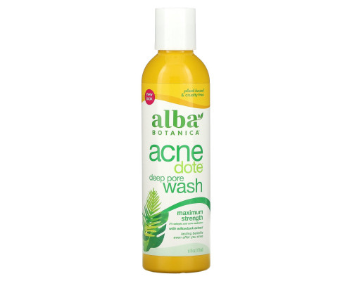 Alba Botanica Natural Acne Dote средство для очищения пор без масла 6 жидких унций (177 мл) Alba Botanica Natural Acne Dote средство для очищения пор без масла 6 жидких унций (177 мл)