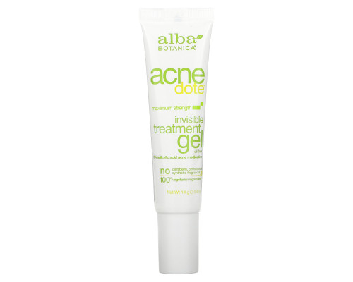 Alba Botanica Средство от угревой сыпи Бесцветный гель Без масла 05 унции (14 г) Alba Botanica Средство от угревой сыпи Бесцветный гель Без масла 05 унции (14 г)