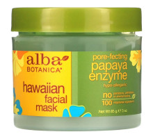 Alba Botanica, гавайская маска для лица, с ферментом папайи для сужения пор, 85 г (3 унции)