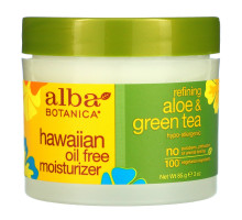 Alba Botanica Увлажняющий крем с Алоэ и Зеленым чаем несодержит масел 3 унции (85 г)