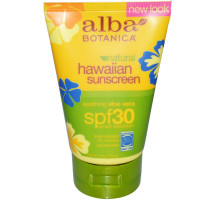 Alba Botanica Natural Hawaiian Sunscreen SPF 30 4 oz (113 g)
