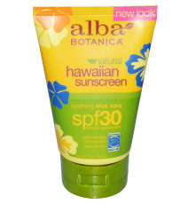 Alba Botanica Natural Hawaiian Sunscreen SPF 30 4 oz (113 g)