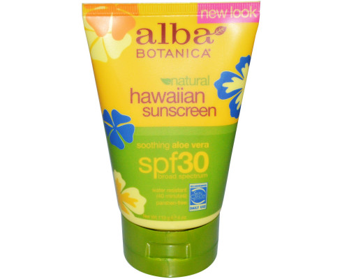 Alba Botanica Natural Hawaiian Sunscreen SPF 30 4 oz (113 g) Alba Botanica Natural Hawaiian Sunscreen SPF 30 4 oz (113 g)