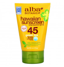 Alba Botanica Гавайское солнцезащитное средство SPF 45 4 унции (113 г)