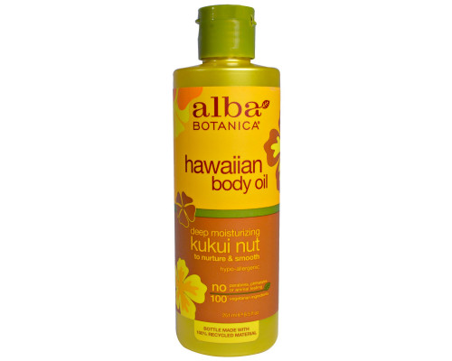 Alba Botanica Масло для тела Орех кукуй, для питания и увлажнения кожи, 85 жидких унций (251 мл) Alba Botanica Масло для тела Орех кукуй, для питания и увлажнения кожи, 85 жидких унций (251 мл)