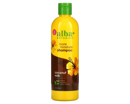 Alba Botanica Drink it Up шампунь с кокосовым молоком, для увлажнения волос и кожи головы, 12 жидких унций (355 мл) Alba Botanica Drink it Up шампунь с кокосовым молоком, для увлажнения волос и кожи головы, 12 жидких унций (355 мл)