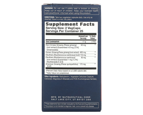 Action Labs, Alpha Energy, Ginseng Powermax 4x, Men's Support, 50 VegCaps Action Labs, Alpha Energy, Ginseng Powermax 4x, Men's Support, 50 VegCaps