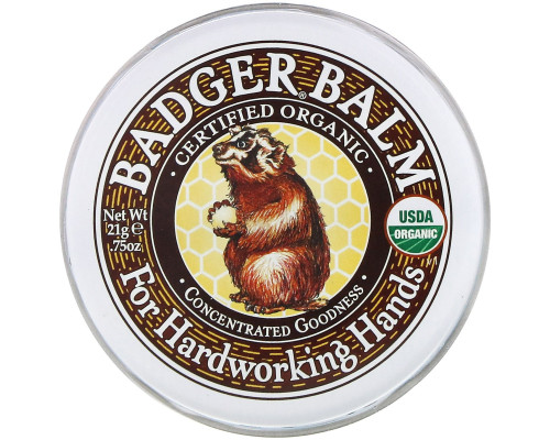 Badger Company Badger бальзам для рабочих рук 0.75 унции (21 г) Badger Company Badger бальзам для рабочих рук 0.75 унции (21 г)