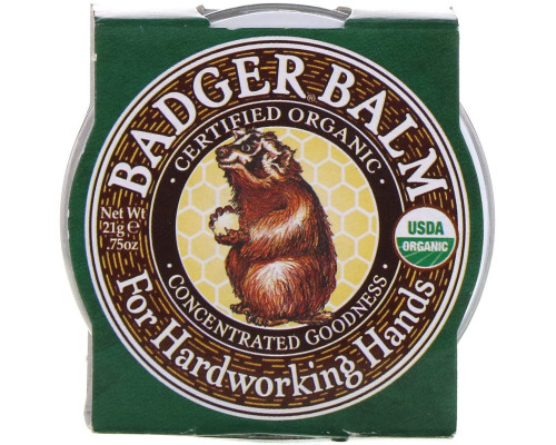 Badger Company Badger бальзам для рабочих рук 0.75 унции (21 г) Badger Company Badger бальзам для рабочих рук 0.75 унции (21 г)