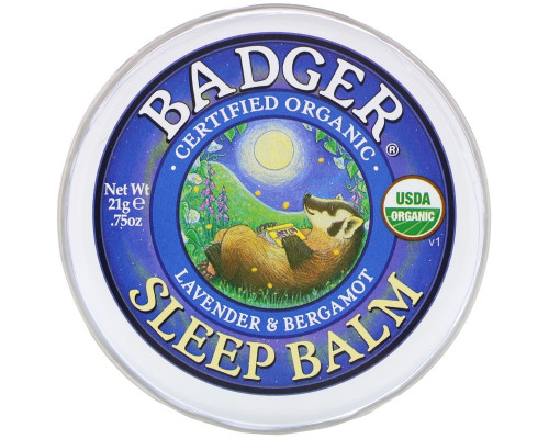 Badger Company Бальзам перед сном лаванда и бергамот 0,75 унции (21 г) Badger Company Бальзам перед сном лаванда и бергамот 0,75 унции (21 г)