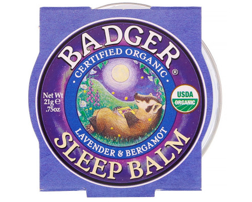 Badger Company Бальзам перед сном лаванда и бергамот 0,75 унции (21 г) Badger Company Бальзам перед сном лаванда и бергамот 0,75 унции (21 г)