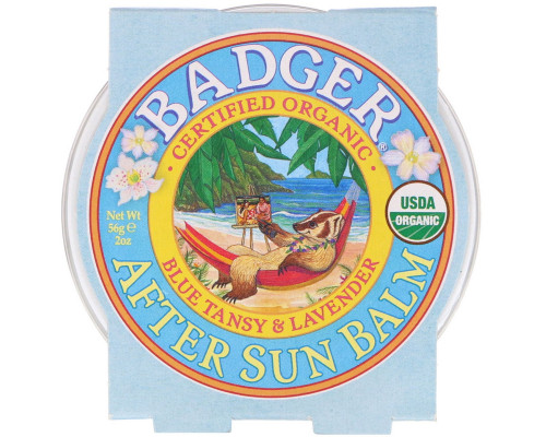 Badger Company Органика Бальзам после загара с пижмой и лавандой 2 унции (56 г) Badger Company Органика Бальзам после загара с пижмой и лавандой 2 унции (56 г)