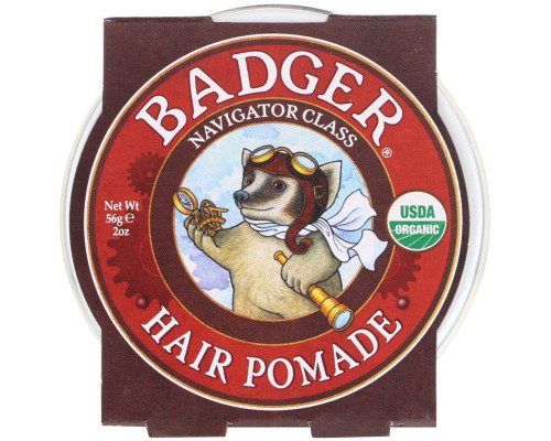 Badger Company Органическая помада для волос категория - мореплаватель для мужчин 2 унции (56 гр) Badger Company Органическая помада для волос категория - мореплаватель для мужчин 2 унции (56 гр)