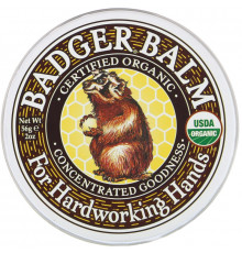 Badger Company Бальзам Барсук для трудолюбивых рук, восстановление и питание кожи, 2 унции (56 г)