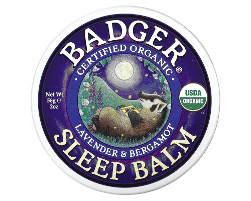 Badger Company Sleep Balm Lavender & Bergamot 60 мл (56 г) Badger Company Sleep Balm Lavender & Bergamot 60 мл (56 г)