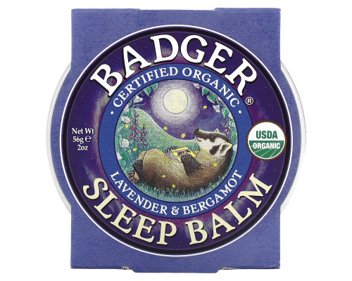Badger Company Sleep Balm Lavender & Bergamot 60 мл (56 г) Badger Company Sleep Balm Lavender & Bergamot 60 мл (56 г)