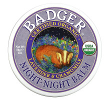 Badger Company Бальзам Night-Night, для спокойного сна, 2 унции (56 г)