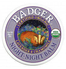Badger Company Бальзам Night-Night, для спокойного сна, 2 унции (56 г)