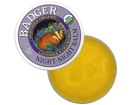 Badger Company Бальзам Night-Night, для спокойного сна, 2 унции (56 г) Badger Company Бальзам Night-Night, для спокойного сна, 2 унции (56 г)