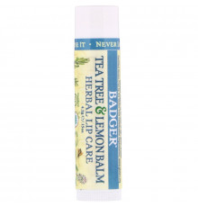 Badger Company Tea Tree & Lemon Balm Herbal Lip Care .15 oz (4.2 g)