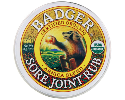Badger Company Sore Joint Rub смесь арники 56 г Badger Company Sore Joint Rub смесь арники 56 г