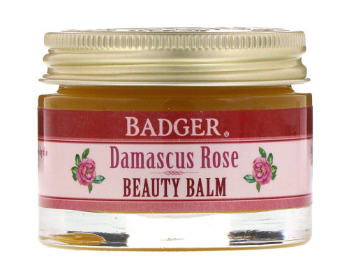 Badger Company Бальзам для кожи Дамасская роза, для питания и увлажнения кожи, 1 унция (28 г) Badger Company Бальзам для кожи Дамасская роза, для питания и увлажнения кожи, 1 унция (28 г)