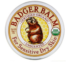 Badger Company Бальзам Badger для сухой и чувствительной кожи без запаха 2 унции (56 г)