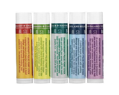 Badger Company, Aromatherapy Travel Kit, 5 Pack, .15 oz (4.3 g) Each Badger Company, Aromatherapy Travel Kit, 5 Pack, .15 oz (4.3 g) Each