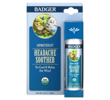 Badger Company Облегчение головной боли перечная мята и лаванда 0,60 унции (17 г)