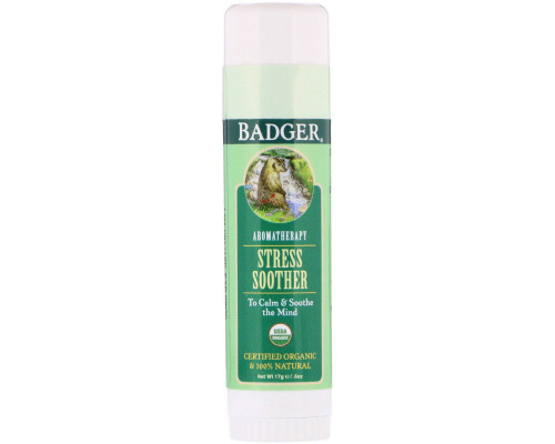 Badger Company Средство для снятия стресса мандарин и розмарин 0,60 унций (17 г) Badger Company Средство для снятия стресса мандарин и розмарин 0,60 унций (17 г)